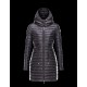 Moncler BARBEL Hooded Ultralight Round Collar Sort Dunjakke Techno Fabric Dame 41411433PR