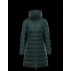 Moncler FLAMME Turtleneck Dark Grøn Vinter Jakker Nylon/Polyamid Dame 41381023QT