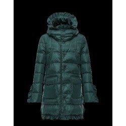 Moncler HANDEL Turtleneck Dark Grøn Vinter Jakker Nylon/Polyamide Dame 41473458QK