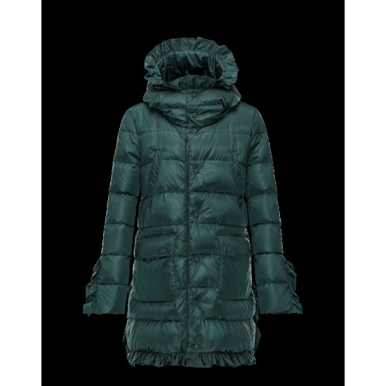 Moncler HANDEL Turtleneck Dark Grøn Vinter Jakker Nylon/Polyamide Dame 41473458QK