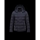 Moncler LOIRAC Detachable Hood Turtleneck Blå Dunjakke Elastane/Nylon Herre 41378031UE