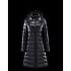 Moncler Moka Detachable Hood Blå Vinter Jakker Lacquered Nylon Dame 41224531MN