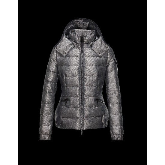 Moncler SABY Turtleneck Sølv Dunjakke Polyester/Polyamide Dame 41464954VA