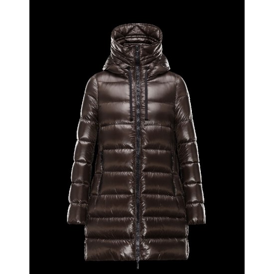 Moncler SUYEN Drawstring Collar Turtleneck Dark Grøn Dunjakke Pa Dame 41459897WV